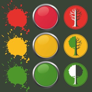 The stoplight tool is essentially a simplified presentation of complex restoration initiatives, and how they may contribute to climate change mitigation and adaptation and vice-versa, in a specific local context. (Image by Yougen/iStock)